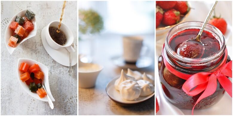 Zugelassene Süßigkeiten gegen Gicht sind Marmelade, Marshmallow und Marmelade. 